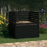 vidaXL Kompostér čierny 100x100x102 cm masívne borovicové drevo - cena, porovnanie