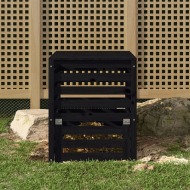 vidaXL Kompostér čierny 63,5x63,5x77,5 cm masívne borovicové drevo - cena, porovnanie