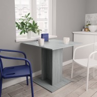 vidaXL Jedálenský stôl sivý sonoma 80x80x75 cm spracované drevo - cena, porovnanie