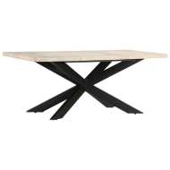 vidaXL Jedálenský stôl 180x90x76 cm bielený mangovníkový masív - cena, porovnanie