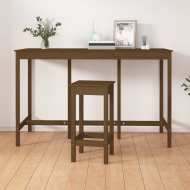 vidaXL Barový stolík medovo-hnedý 180x80x110 cm borovicový masív - cena, porovnanie
