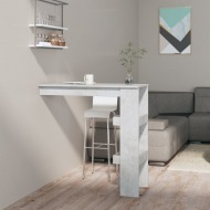 vidaXL Nástenný barový stôl betónový 102x45x103,5cm spracované drevo - cena, porovnanie