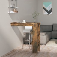 vidaXL Nástenný barový stôl dymový dub 102x45x103,5cm spracované drevo - cena, porovnanie