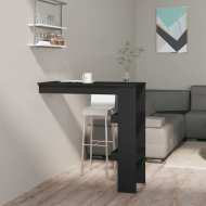 vidaXL Nástenný barový stôl čierny 102x45x103,5cm spracované drevo - cena, porovnanie