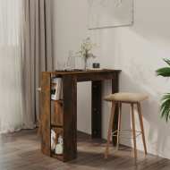 vidaXL Barový stôl s poličkou dymový dub 102x50x103,5 cm drevotrieska - cena, porovnanie