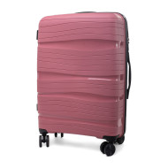 Rogal Ružový prémiový plastový kufor "Royal" s TSA zámkom M, L, XL - cena, porovnanie