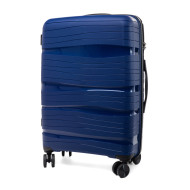 Rogal Modrý prémiový plastový kufor "Royal" s TSA zámkom M, L, XL - cena, porovnanie