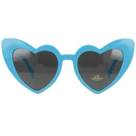 Sunmania Modré dámske srdiečkové okuliare "Heart"