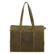 Hide & Stitches Zelená kožená kabelka na notebook „Answer“ - cena, porovnanie