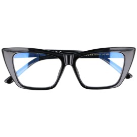 Sunmania Čierne mačacie okuliare proti modrému svetlu "Cattie"