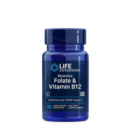 Life Extension BioActive Folate & Vitamin B12 90tbl - cena, porovnanie