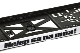 Podložka pod ŠPZ Nelep sa na mňa - sada 2ks