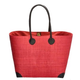 Pe-florence Červená moderná objemná plážová taška "Carlie"