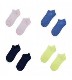 Wola Detské členkové jednofarebné sneaker ponožky