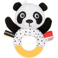 Canpol Babies Senzorická hračka Panda s hryzadlom a hrkálkou BabiesBoo