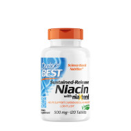 Doctor's Best Sustained-Release Niacin with niaXtend 120tbl - cena, porovnanie