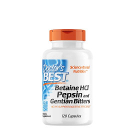 Doctor's Best Betaine HCl Pepsin&Gentian Bitters 120tbl