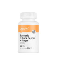 Ostrovit Turmeric + Black Pepper + Ginger 90tbl - cena, porovnanie