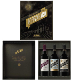 Lopez De Haro Rioja Tempranilo+Rioja Crianza+Rioja Reserva 3x0,75l