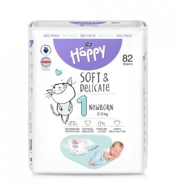 Bella Happy Soft&Delicate New Born 2-5kg 82ks