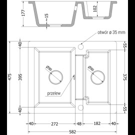 Mexen Carlos 582 x 475 mm