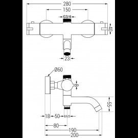 Mexen Kai 77900-66 sprchová batéria