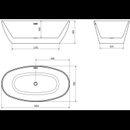 Mexen Eris vaňa 180x95cm 53441809500 - cena, porovnanie