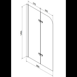 Mexen Cube vaňa 170x80cm 550517080X9008027000