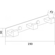 Mexen Trojitý háčik na ručník 709263-70 - cena, porovnanie