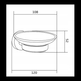 Mexen Remo Miska na mydlo 7050739-70