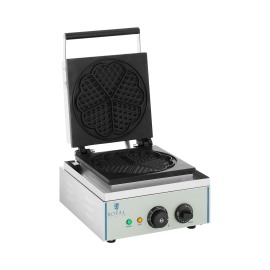 Royal Catering Vafľovač - 1 500 W - tvar srdca