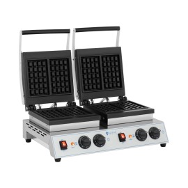 Royal Catering Dvojitý vafľovač - belgické vafle - 2 x 1,500W