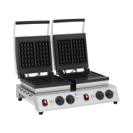 Royal Catering Dvojitý vafľovač - belgické vafle - 2 x 1,500W - cena, porovnanie