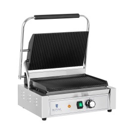 Royal Catering Kontaktný gril - 2 200 W - vrúbkovaný