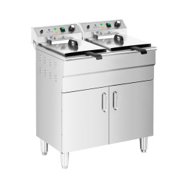 Royal Catering Dvojitá elektrická fritéza - 26 l - 10 000 W