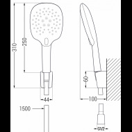 Mexen R-22 785225052-00 sprchový set - cena, porovnanie