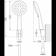 Mexen R-67 785675052-70 sprchový set - cena, porovnanie