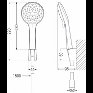 Mexen R-74 785745052-00 sprchový set - cena, porovnanie