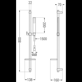 Mexen DQ00 785004581-60 sprchový set