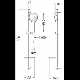 Mexen DQ33 785334581-00 sprchový set