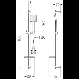 Mexen DQ45 785454581-00 sprchový set