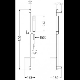 Mexen DQ77 785774581-00 sprchový set