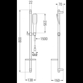 Mexen DQ49 785494581-25 sprchový set