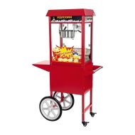 Royal Catering Stroj na popcorn s vozíkom - červený - cena, porovnanie