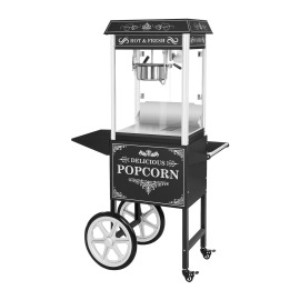 Royal Catering Stroj na popcorn s vozíkom - retro design