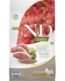 N&D Quinoa DOG Neutered Duck&Broccoli&Asp. Mini 800g