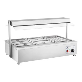 Royal Catering Bain Marie - 6 gastronádob