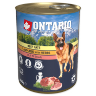 Ontario Dog Beef Pate Flavoured with Herbs 800g - cena, porovnanie