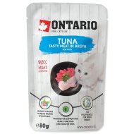 Ontario Kapsička Cat Tuna in Broth 80g - cena, porovnanie