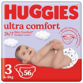 Huggies Ultra Comfort 3 56ks